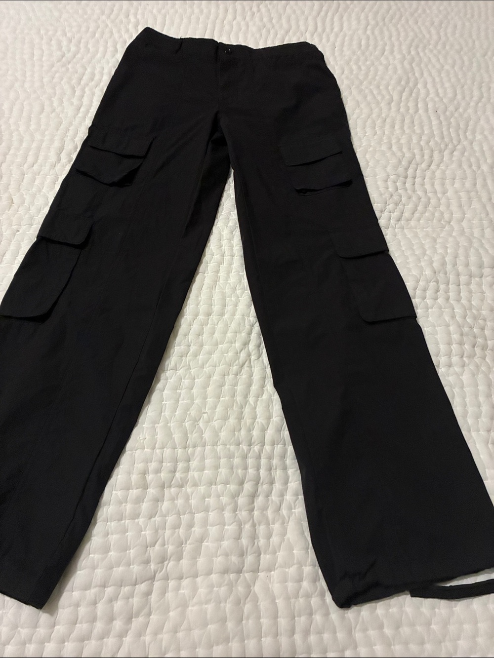 Harper & Ivy Cargo Pants Size S Black